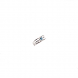 Anillo ajustable aguamarina