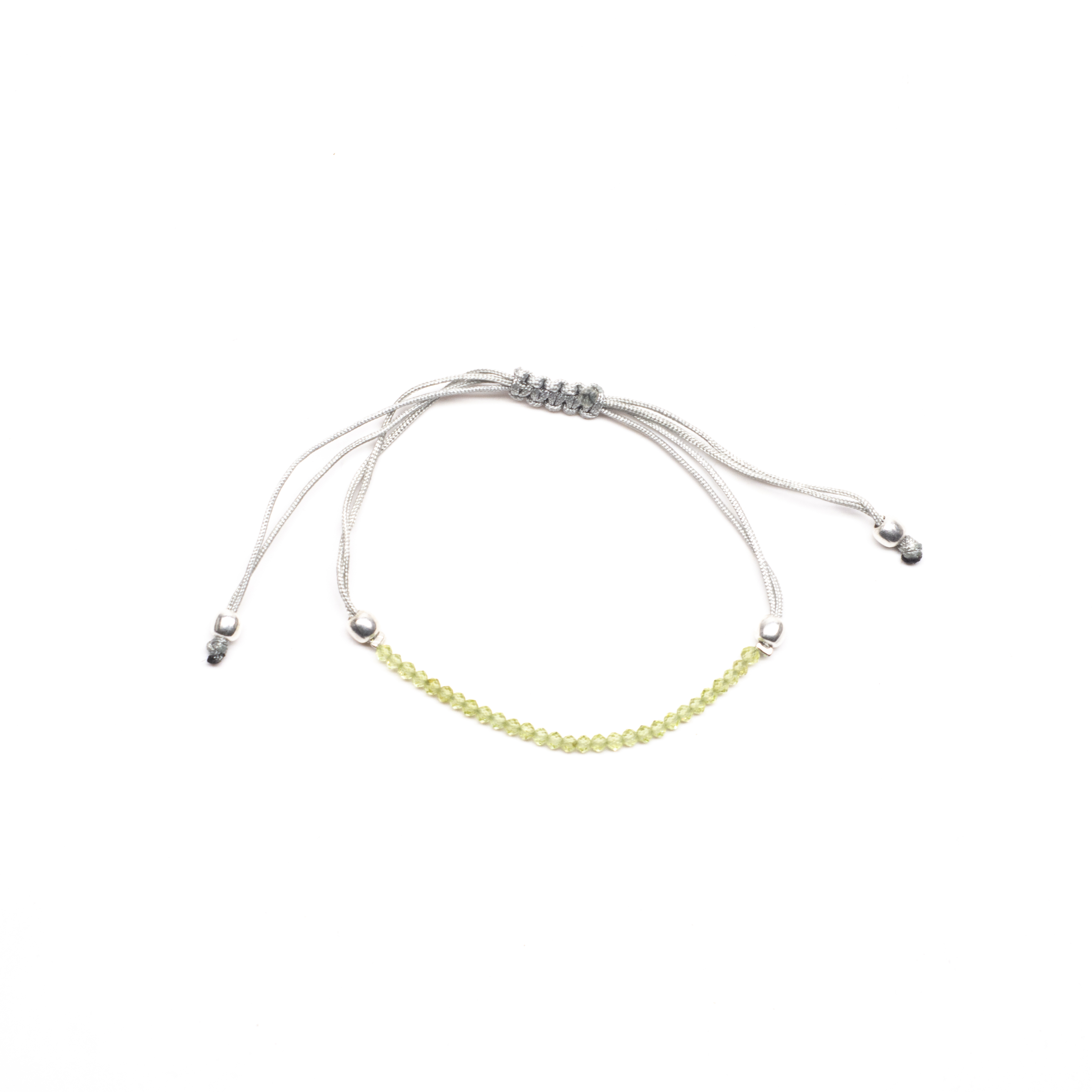 Pulsera macrame olivino