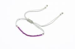 Pulsera rubí macrame