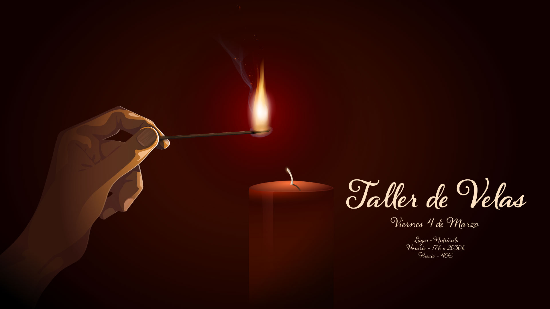 Taller de Velas Viernes 4 de Marzo